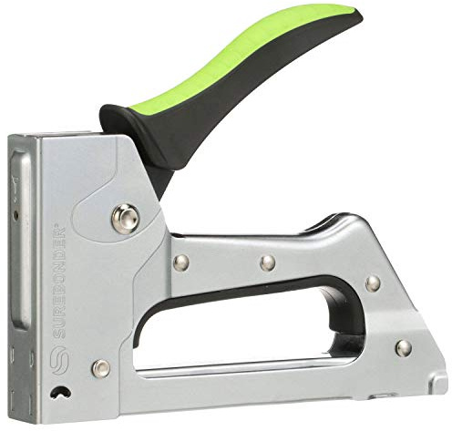 Surebonder Light Duty Staple Gun, Jam Resistant - Easy Drop-in Loading, Less Force Needed - for Household Repairs, Craft Projects - Tool ONLY (5580)