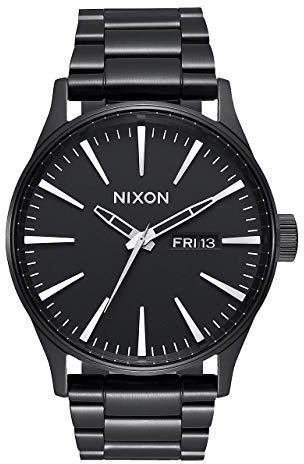 Nixon Armbanduhr Sentry Edelstahl All Black
