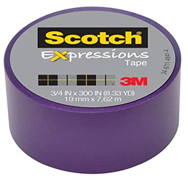 Scotch 19mm x 7.62mm Expressions Tape - Purple
