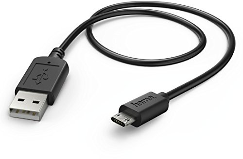 Hama 00173675 1.4 m USB zu Micro A schwarz – USB-Kabel (USB A, Micro A, männlich/männlich, rechts, RECHTS, SCHWARZ)