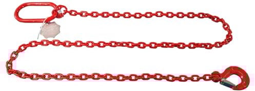 Rückekette Schleifkette Forstkette Chokerkette Kette mit Haken Ø 6mm Länge 2m
