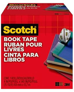 Scotch Buch Klebeband 845 4 Inches x 15 Yards farblos
