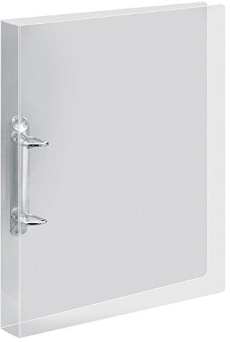 VELOFLEX 4138290 - Ringbuch Crystal DIN A4, Ordner, Hefter, Ringordner, kratzunempfindlich, PP, transparent