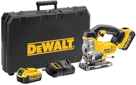 DEWALT DCS331M2-QW Seghetto Alternativo a Batteria, 4.0 Ah, 18V