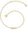GLANZSTÜCKE MÜNCHEN Damen-Armband Infinity Sterling Silber gelbvergoldet - Silberkettchen Unendlichkeit Armkettchen Silber Freundschaftsarmbänder