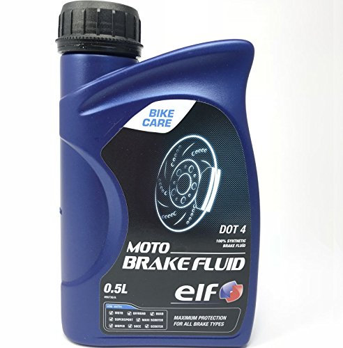 Elf 194978 BRAKE FLUID SAE J1704 ISO 4925 DOT 4 Motorrad Motobike Bremsflüssigkeit vollsynthetisch 0,5L (1)