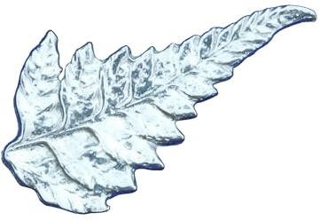 New Zealand Fern Brooch, Handcast in Fine Pewter, By William Sturt