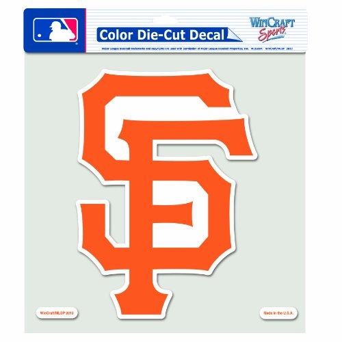 Caseys Verteilen 3208579935 San Francisco Giants Die-Cut Aufkleber-8 in. x 8 in. Farbe