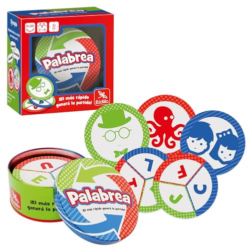 Ludilo - Palabrea | Juegos De Mesa Niños 6 Años O Más | Juegos Educativos 6 Años O Más | Juego Palabrea | Juego De Cartas 10 Minutos De Duración | Juego De Mesa De 2 A 5 Jugadores