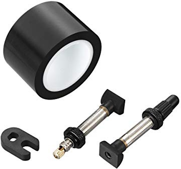 Sram Schlauchloses Set enthält Klebeband, 2 Universalventile und 1 Ventilkernschlüssel A1