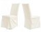 TexDeko Universal Stuhlhusse - Modell Paris - Creme waschbar, Blickdicht, strapazierfähig Stuhlbezug Premium Qualität Made in EU