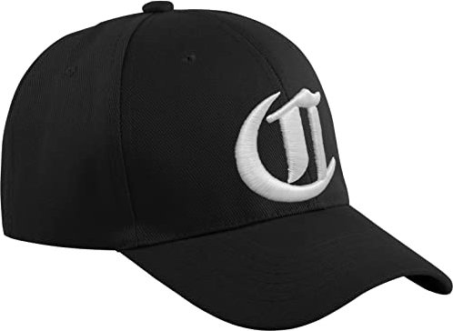 Cotton Baseball Mütze Cap Caps Gothic 3D A-Z Bad Swag schwarz Snapback with Adjustable Strap Snap Back (C)