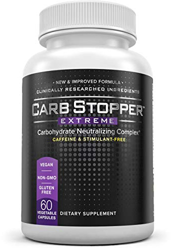 Carb Stopper Extreme White Kidney Bean Carb Blocker & Keto Cheat Pill, 60ct