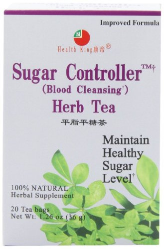 Health King Sugar Controller Herb Tea, Teabags, 20 Count Box