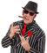 NET TOYS King of Blues Brille Blues Brothers Gangster Gangsterbrille Sonnenbrille Mafia Faschingsbrille Karnevalsbrille Kostüm Zubehör