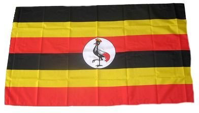 Fahne/Stockflagge Uganda 30 x 45 cm Flagge