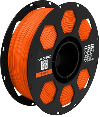 HATCHBOX ABS Filament für 3D Drucker - 1,75 mm orange 1 kg Spule - MakerBot RepRap MakerGear Ultimaker UVM.