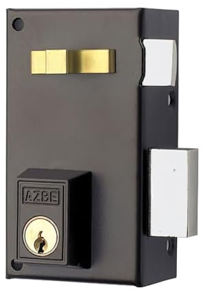 Yale M57157 Türschloss mit Hebel und Stütze 56a, 60 mm, links, Eisen vernickelt