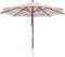anndora® Sonnenschirm 3,5 m rund - UV Schutz + Winddach gestreift 7 Farben