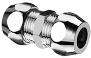 Schell Gerade Doppel-Verschraubung (für Kupferrohr ø 12 mm, Oberfläche Chrom) 064380699