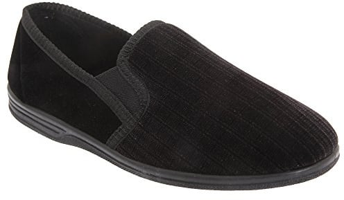 Zedzzz RICHARD Mens Full Slippers Black
