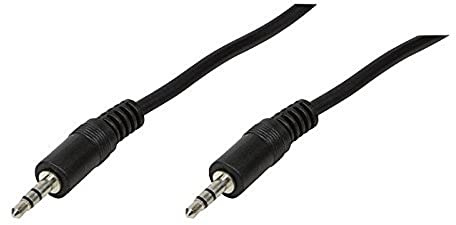 LogiLink CA1048 Audio Kabel, 2x 3,5mm male, stereo, 0,2m schwarz, 5 Stück