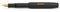 Kaweco CLASSIC SPORT Füllhalter Black mit vergoldeter Edelstahlfeder und Iridiumspitze für Tintenpatronen I Füllfederhalter 13 cm I Füller in Schwarz I Federbreite: F (Fein)