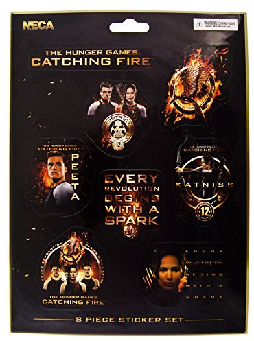 The Hunger Games Set Of 8 Stickers (Multi-Coloured)