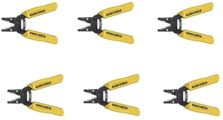 Klein Tools 11045 Wire Stripper/Cutter, Yellow 10-18 AWG Solid Wire 6 Pack
