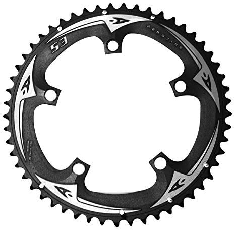 Aerozine Road Kettenblatt schwarz 5 Arm 130mm Lochkreis (53T)