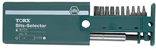 Wiha 79247 Bit Selector with Security Torx Bits, 10 Piece by Wiha