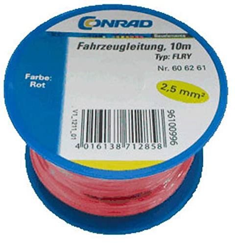 Fahrzeugleitung FLRY-B Components 606261 1 x 2,50 mm² rot 10 m