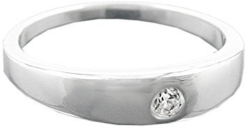 Anhänger 11x2mm Taufring mit Zirkonia Silber 925