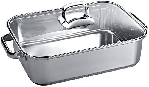 Siemens HZ390011 Backofen- und Herdzubehör, Kochfeld, Bräter aus Edelstahl für Induktion