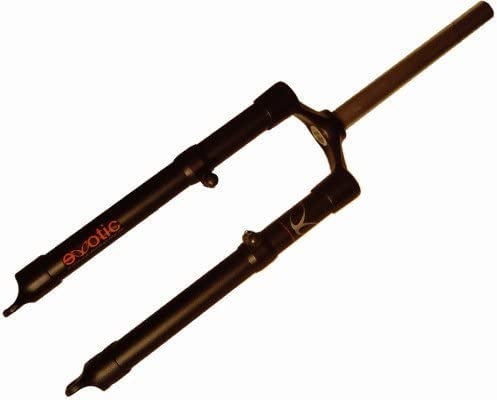 CarbonCycles Exotic Mountainbike-Gabel, Scheiben- und V-Bremsen, leicht, starr, Aluminium, 44,5 cm für 26 Zoll Räder