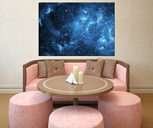 wandmotiv24 Murale Nébuleuse Aluminium gebürsted - XXL - 140x98cm (L x H) Cadeau Photo, Peinture Acrylique, décoration Appartement WB0468