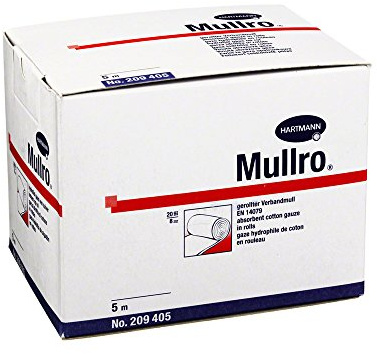 MULLRO Verbandmull 10 cmx5 m gerollt 1 Stück