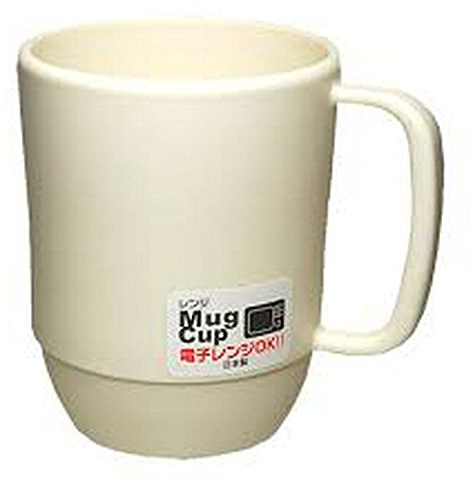 Japanese Camping Coffee Mug Unbreakable Kid's Milk Juice Mug Microwavable Tea Water Mug for Travel 12 ounce BPA Free Non-Toxic Dishwasher Safe Made in Japan, White