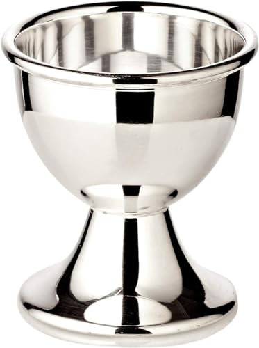 EDZARD Eierbecher Classo (Höhe 5 cm) schwerversilbert, Klassische Form, Silber Becher für Frühstücksei, Ostern, Frühstückstafel