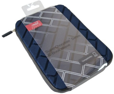 Croco® 7 Super Chocolate Brick Case Cover Carry Sleeve for 7 Tablets - Navy Blue