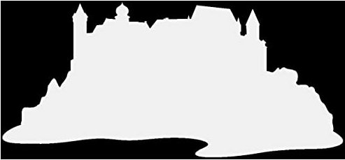 Samunshi® Aufkleber Veste Coburg Autoaufkleber 30 x 13,7cm hellgrau