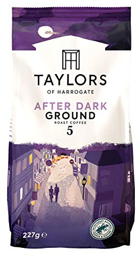 Taylors of Harrogate After Dark Ground Coffee, 227g (Pack of 6)