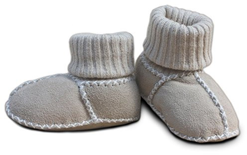 Heitmann-Felle Baby-Lammfellschuh 20/21 Farbe sand