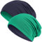Hatstar®2in1 Reversible Unisex Beanie | Damen und Herren Mütze | Übergangsmütze für Frühling und Sommer | SoftTouch Poly - Baumwolle | leicht & weich (2 in 1 dunkelgrün/Navy)