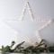 Lights4fun Christmas Indoor Light Up Star Window Decoration with 80 Warm White LEDs Battery Operated Timer 59cm