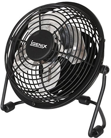 Igenix DF0004 USB Desk Fan, 4-Inch, Black (Pack of 3)