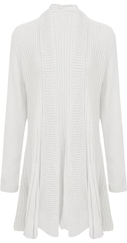 shelikes Womens Knitted Cardigan Long Full Sleeve Knitwear Cardigans Classic Solid Sweater Jacket Coat