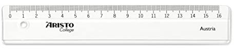 Aristo AR23017 GeoCollege-Lineal (16 cm) transparent, 20er Packung