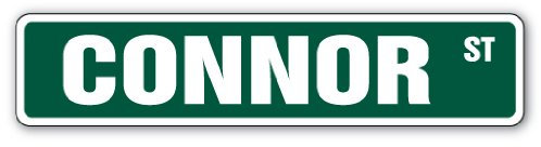 Connor calle signo nombre niños para puerta de la habitación de dormitorio niñas niños regalo