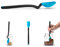 Dreamfarm Mini Supoon - Cuchara multifuncional de silicona antiadherente con líneas de medición y utensilios de cocina, color azul
